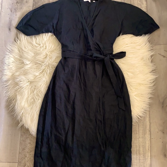 Equipment Dresses Equipment Linen Wrap Midi Dress Poshmark